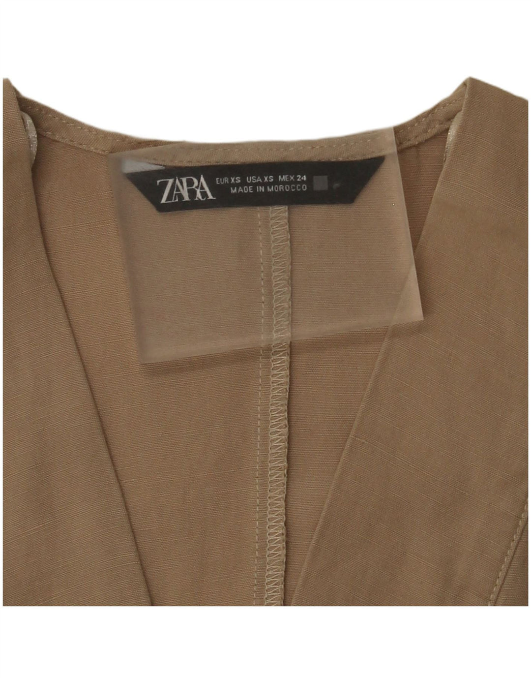 Damska sukienka oversize Zara typu shift UK 6 XS, beżowa