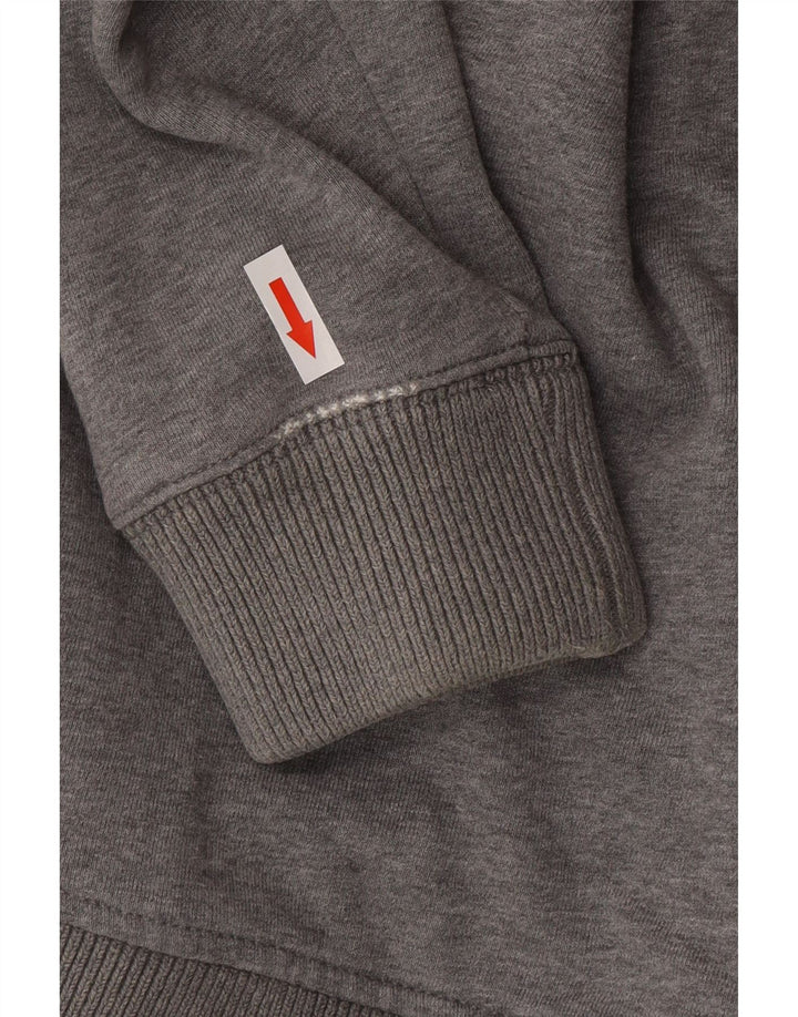 Męski sweter rozpinany z grafiką Tommy Hilfiger, duży, szary, bawełniany