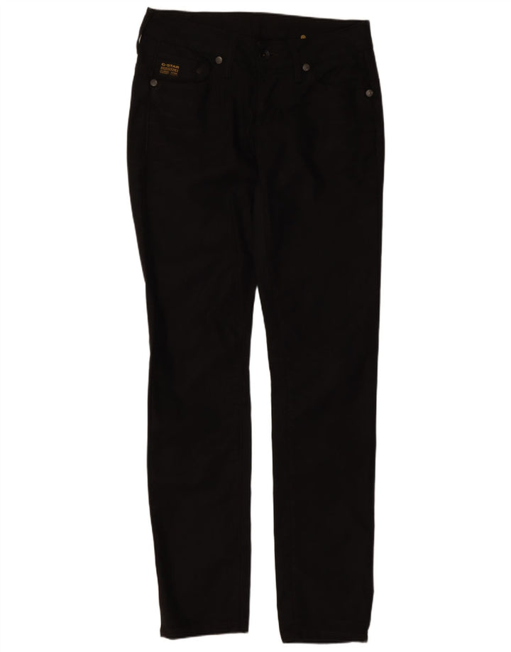 Damskie jeansy slim G-Star W30 L32 Czarne bawełniane