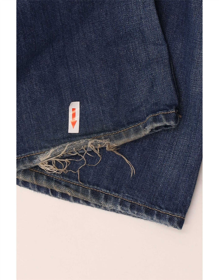 Diesel Męskie Zatiny Bootcut Jeansy W32 L30 Niebieskie bawełniane
