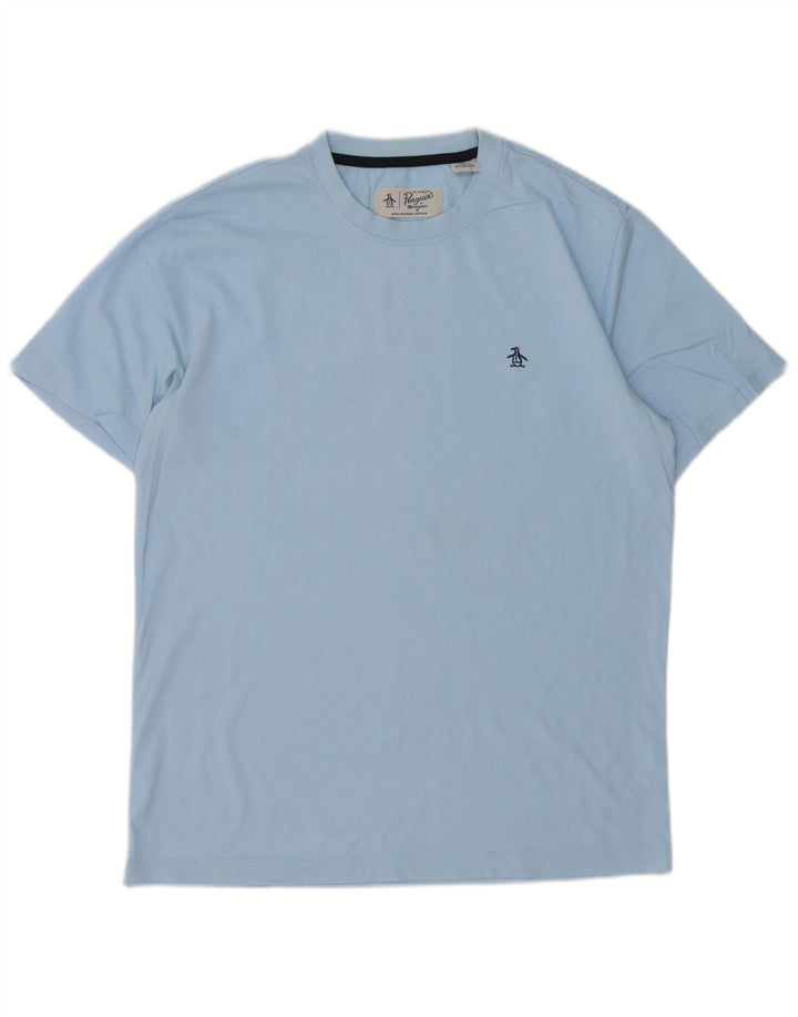 T-shirt męski Penguin, bawełniany, średni niebieski