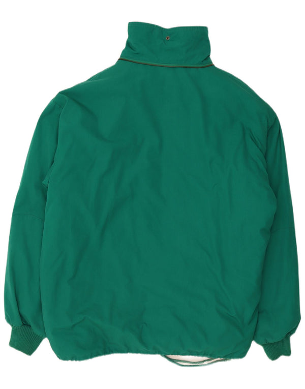 Vintage męska ocieplana kurtka UK 42 XL, zielony poliester