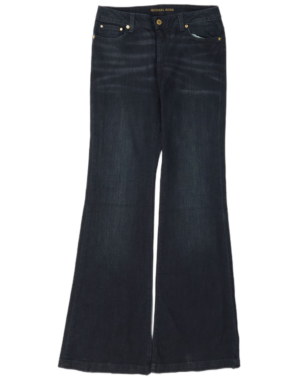 Damskie jeansy Michael Kors Selma Flared US 8 Medium W30 L35 Granatowa bawełna