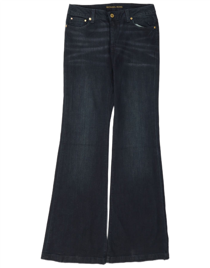 Damskie jeansy Michael Kors Selma Flared US 8 Medium W30 L35 Granatowa bawełna