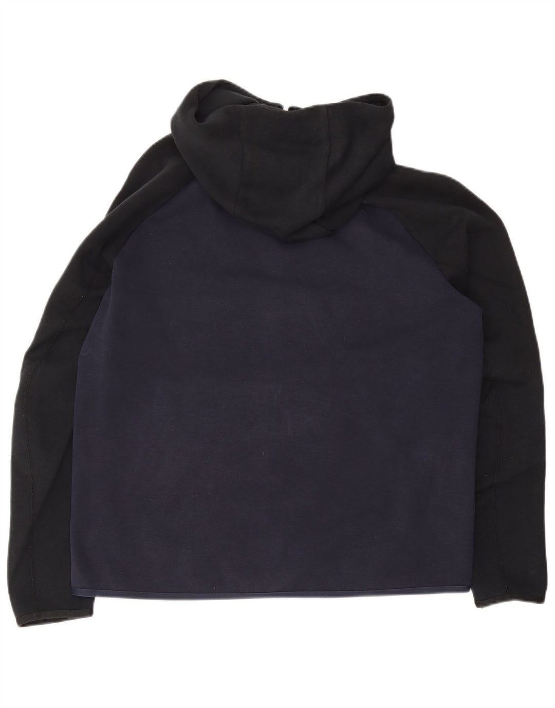 Męski sweter z kapturem i zamkiem NIKE, duży, bawełniany, w kolorze granatowym