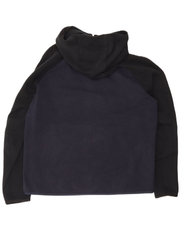 Męski sweter z kapturem i zamkiem NIKE, duży, bawełniany, w kolorze granatowym