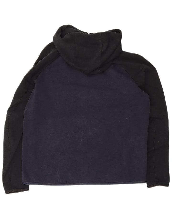 Męski sweter z kapturem i zamkiem NIKE, duży, bawełniany, w kolorze granatowym