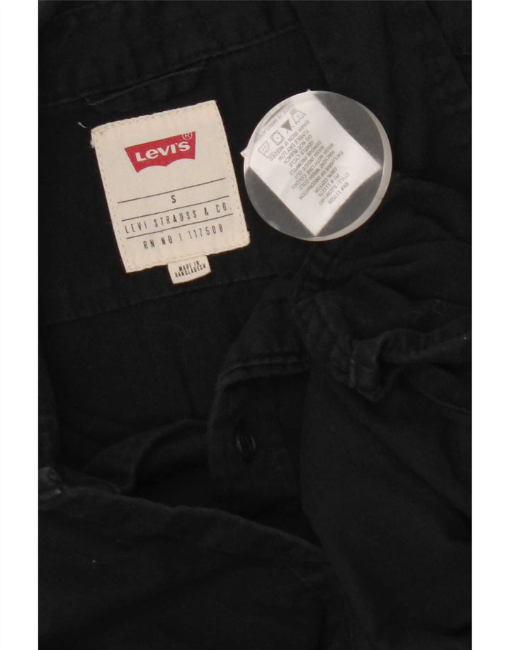 Męska koszula z krótkim rękawem Levi's, mała, czarna, bawełniana