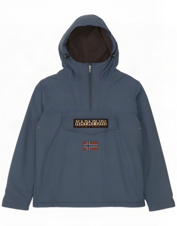 Męska kurtka Anorak z kapturem Napapijri Geographic Graphic UK 44 2XL niebieska