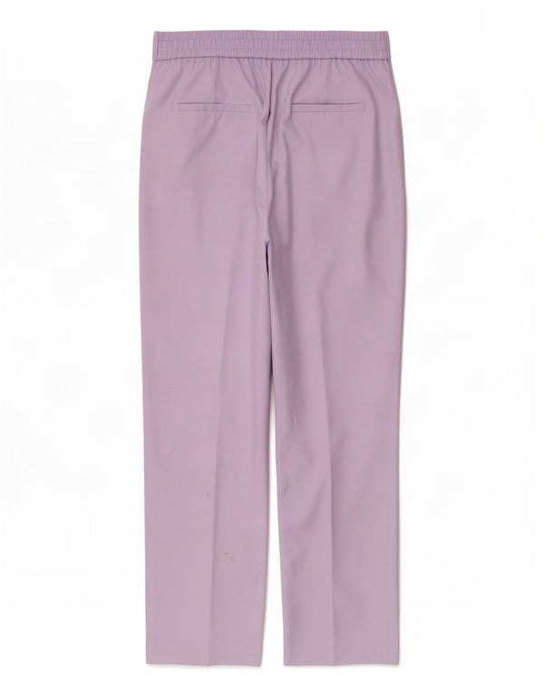 Spodnie damskie Marks & Spencer Straight Chino UK 16 Large W34 L28 Fioletowe