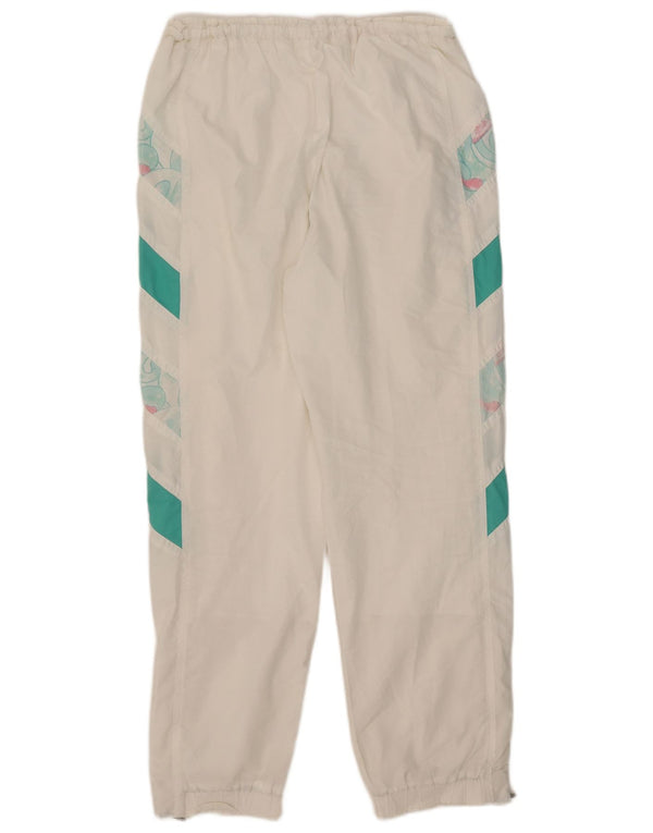 Damskie spodnie dresowe Ellesse Joggers UK 16, duże, białe, z blokami kolorów