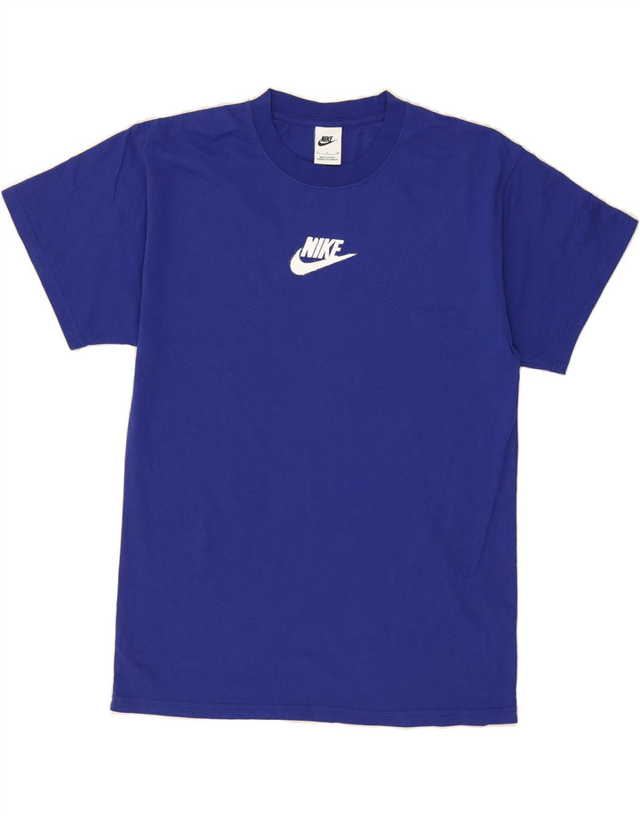 NIKE Mens Graphic T-Shirt Top Small Blue Cotton Vintage Nike and Second-Hand Nike from Messina Hembry 