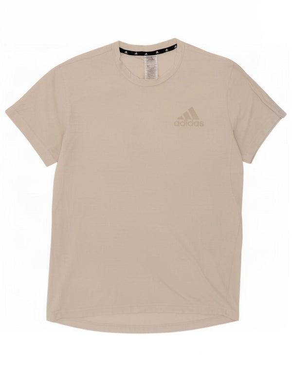 Adidas Męski T-shirt Aeroready Top, duży, biały, bawełniany