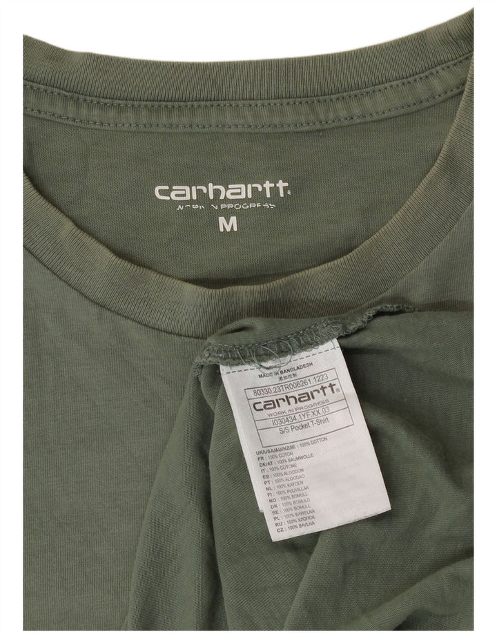 T-shirt męski Carhartt, średnio zielony, bawełniany