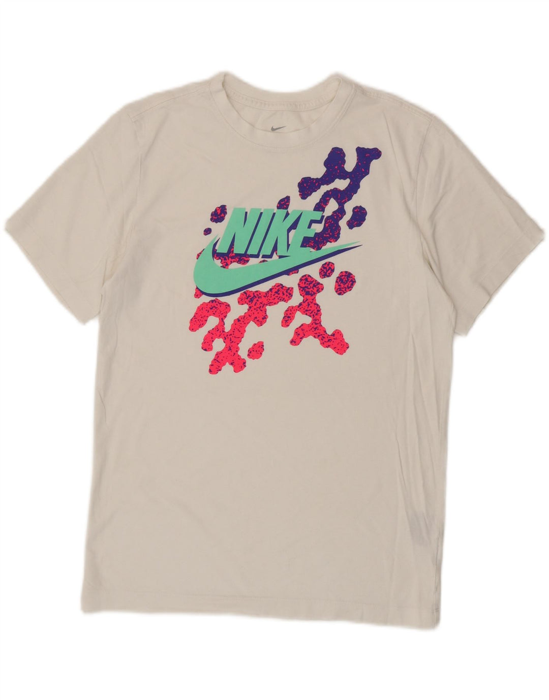 Męska koszulka z grafiką NIKE Top XS, biała, bawełniana