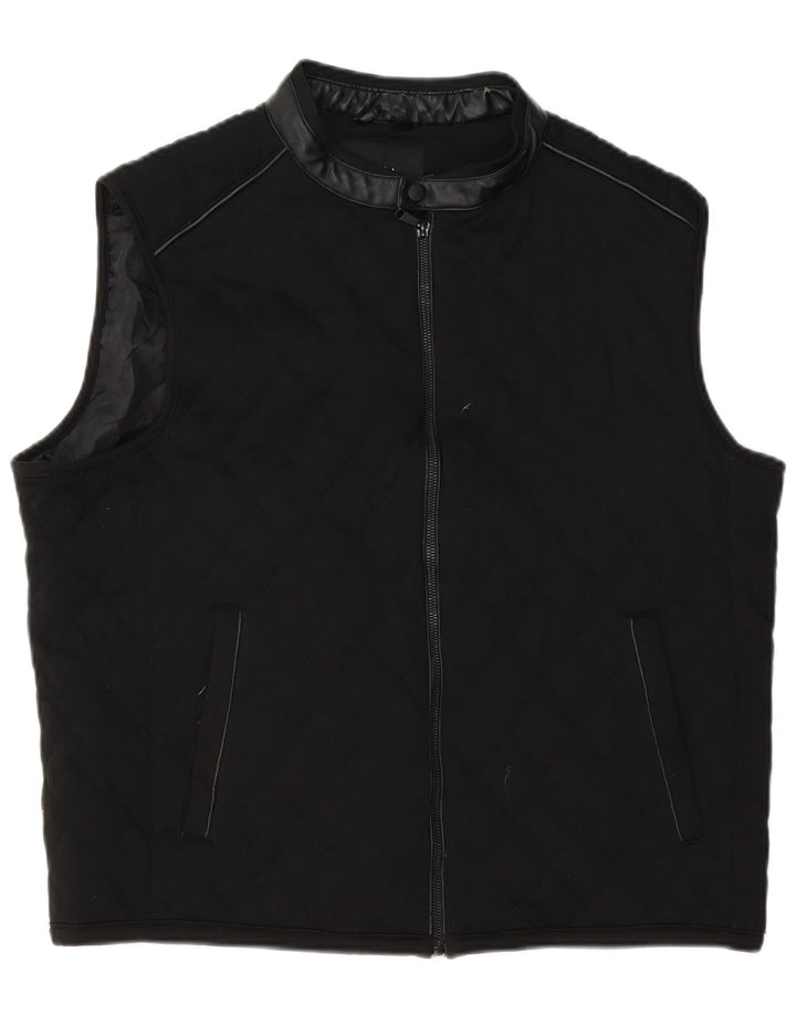 Męska pikowana kamizelka Zara UK 42 XL, czarna, poliester