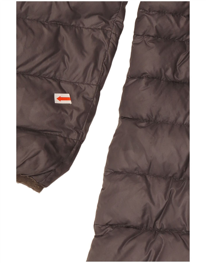 Damska ocieplana kurtka z kapturem Kangury UK 18 XL Szary poliamid