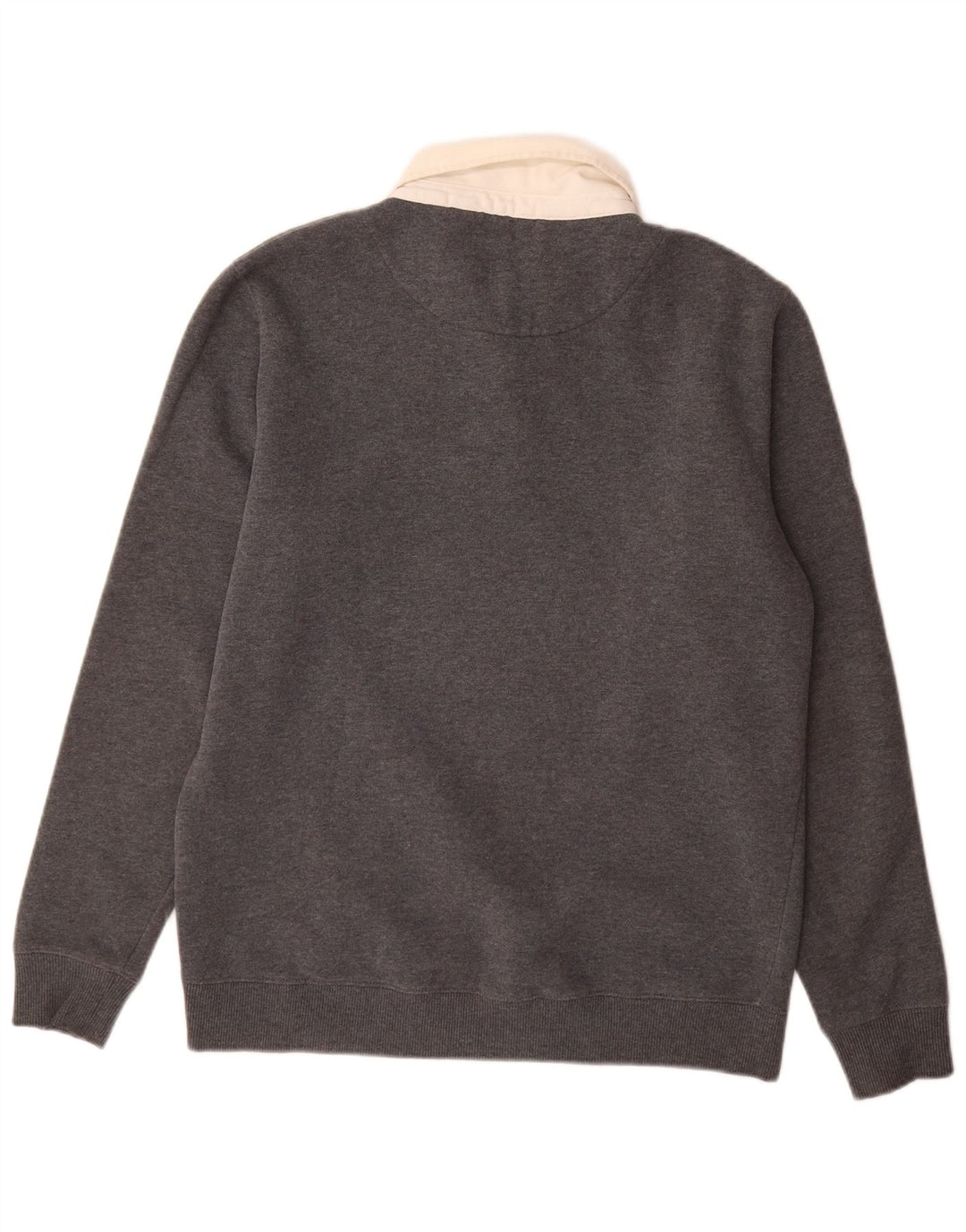 Męski sweter Superdry z golfem, duży, szary, bawełniany