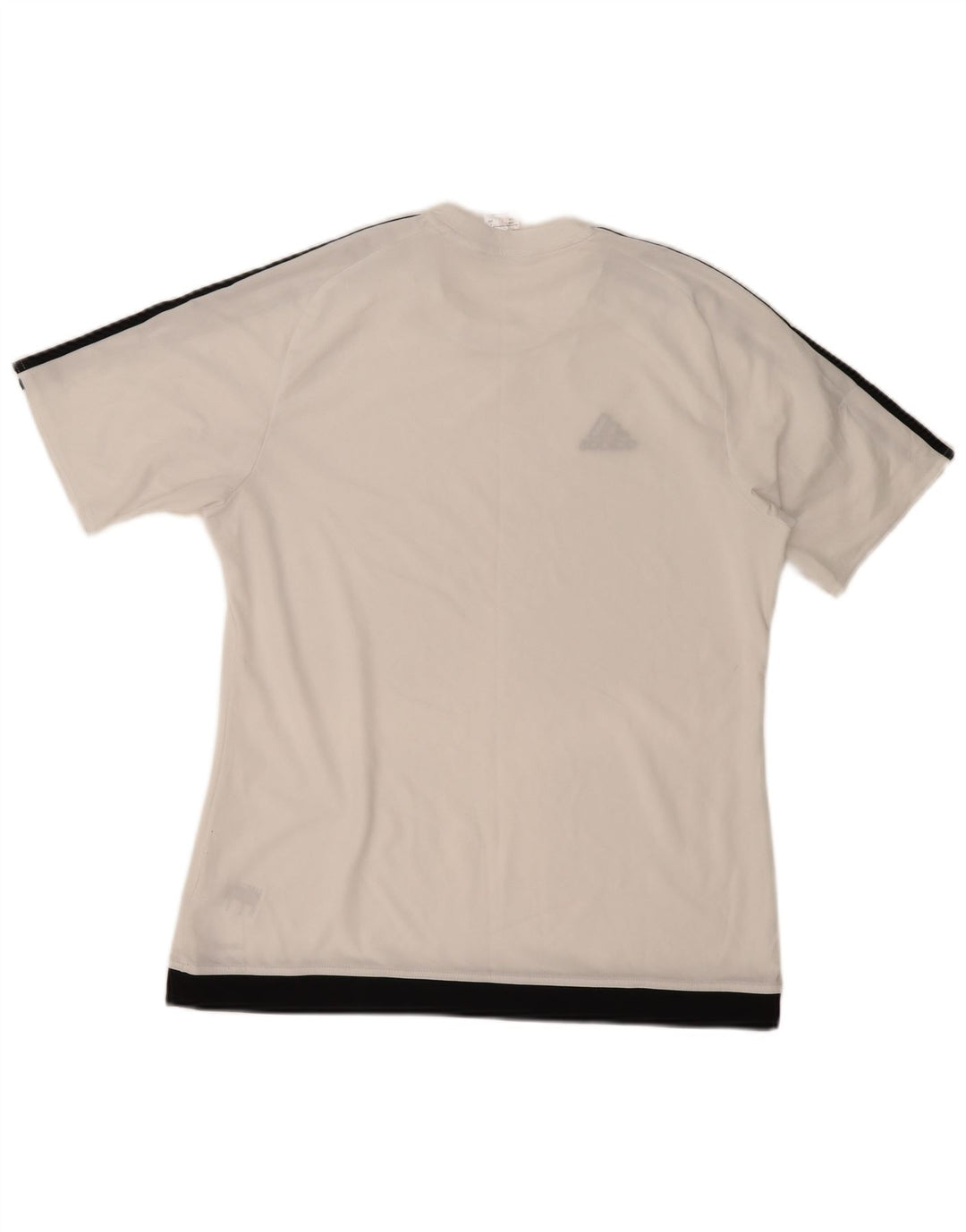 Męski T-shirt ADIDAS Climalite, duży, biały, poliestrowy blok kolorów