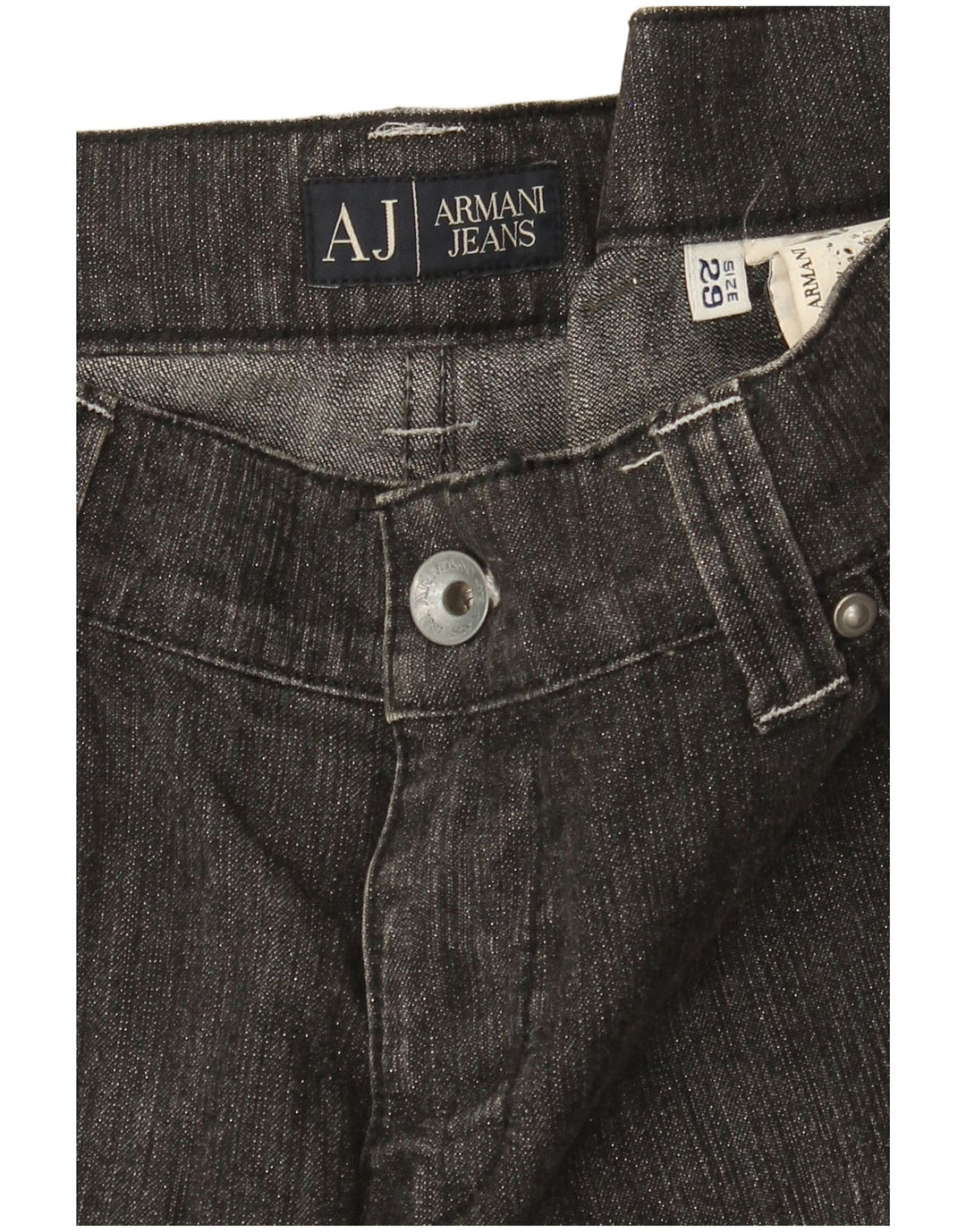 Damskie proste dżinsy Armani W29 L28 szare