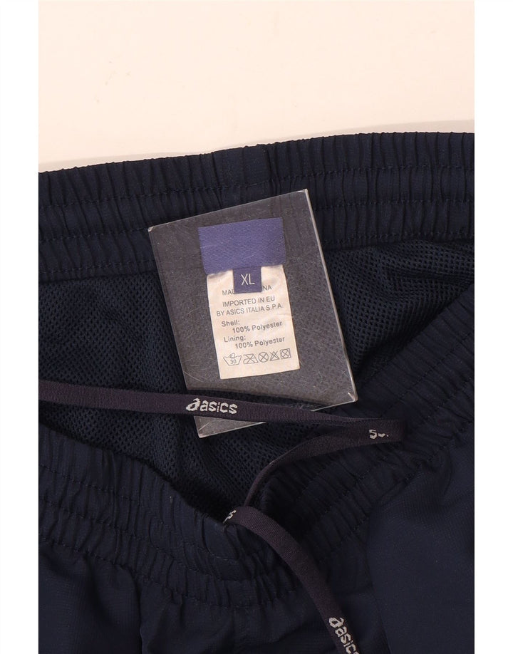 Męskie spodnie dresowe Asics XL, granatowe, poliestrowe