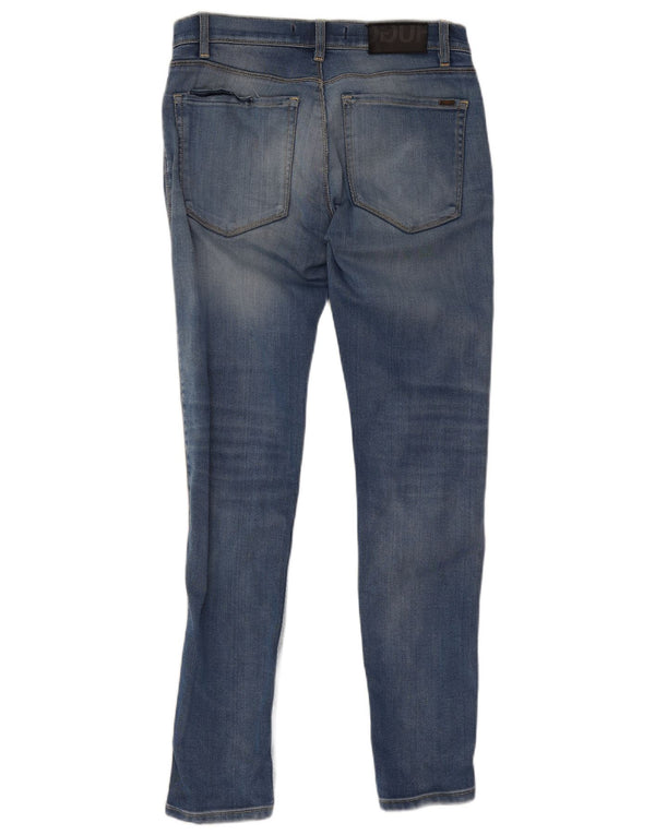 Damskie jeansy skinny Hugo Boss W29 L32 Niebieskie bawełniane