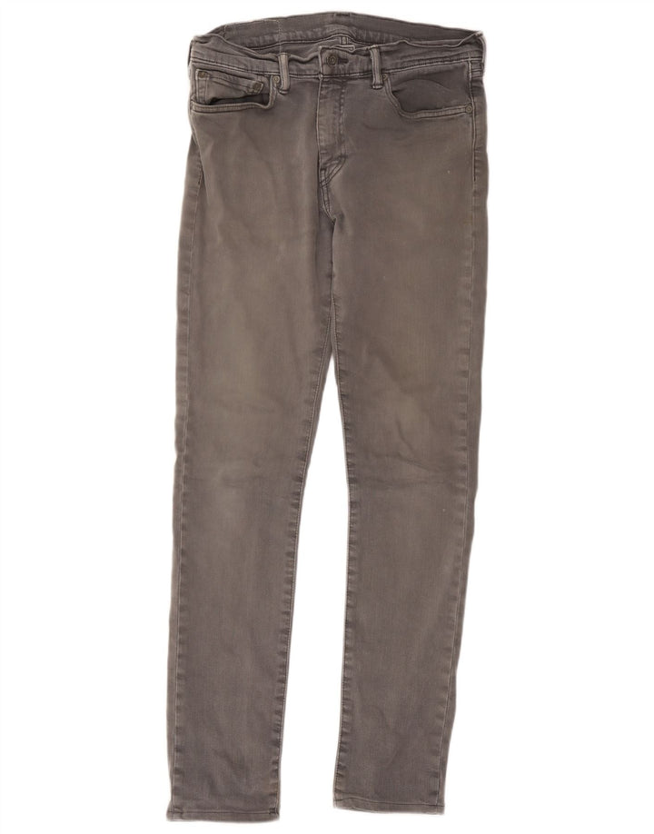 Męskie jeansy Levi's Skinny W32 L34 Szara bawełna
