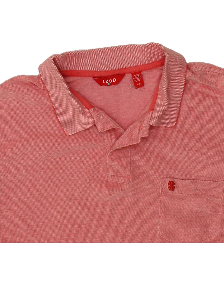 IZOD Mens Polo Shirt Large Pink Vintage Izod and Second-Hand Izod from Messina Hembry 