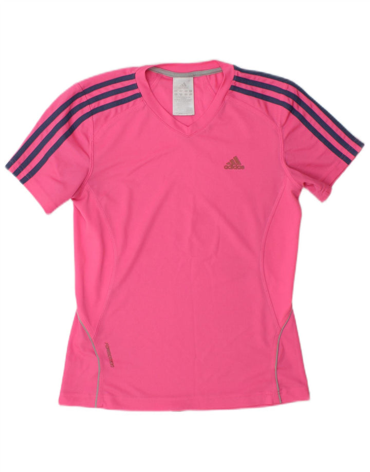Damska koszulka Adidas Top UK 8 Mały różowy poliester
