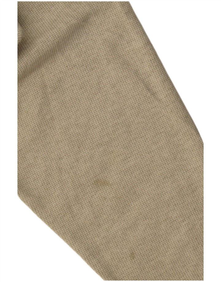 Sweter męski w stylu vintage, duży, beżowy, bawełniany