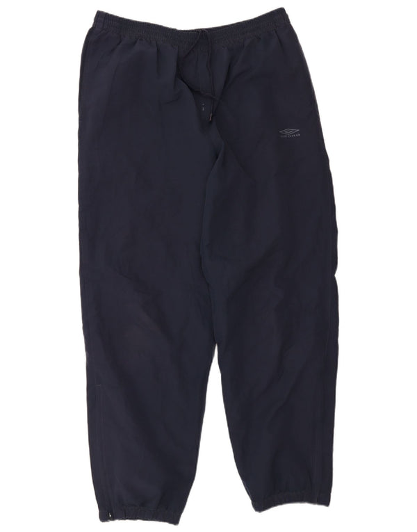 Umbro Mens Tracksuit Trousers Joggers Large Navy Blue Polyester