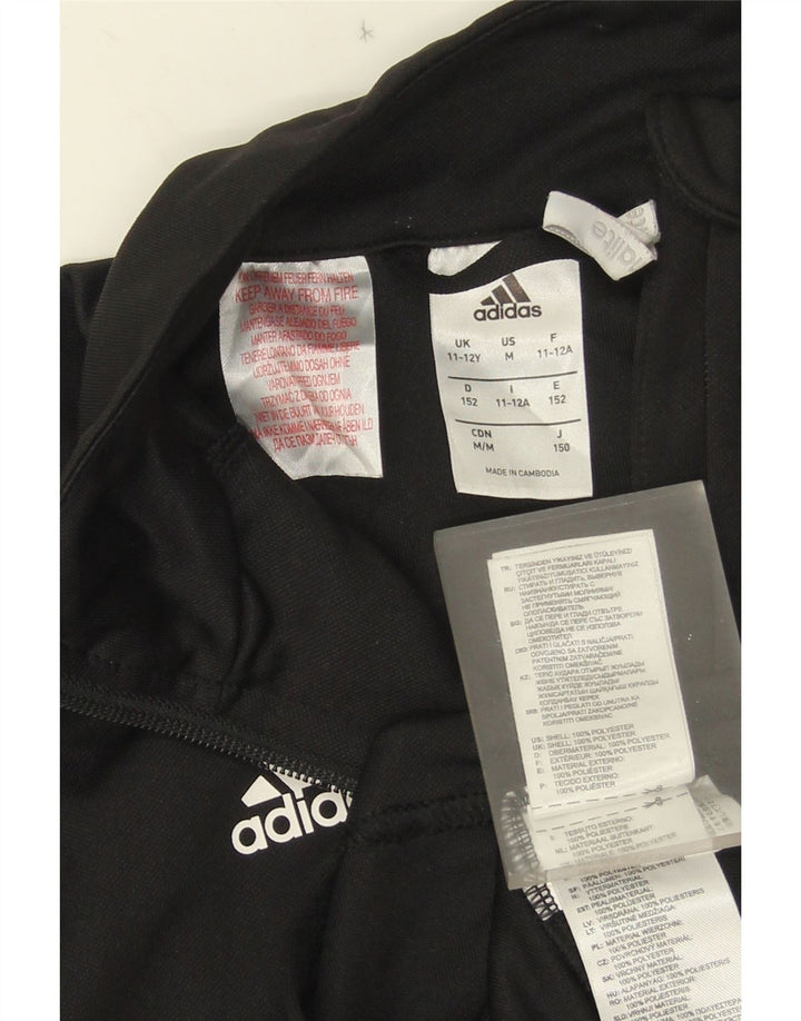 Adidas Chłopięca Kurtka Dresowa Climalite Climalite 11-12 Lat Czarny Poliester