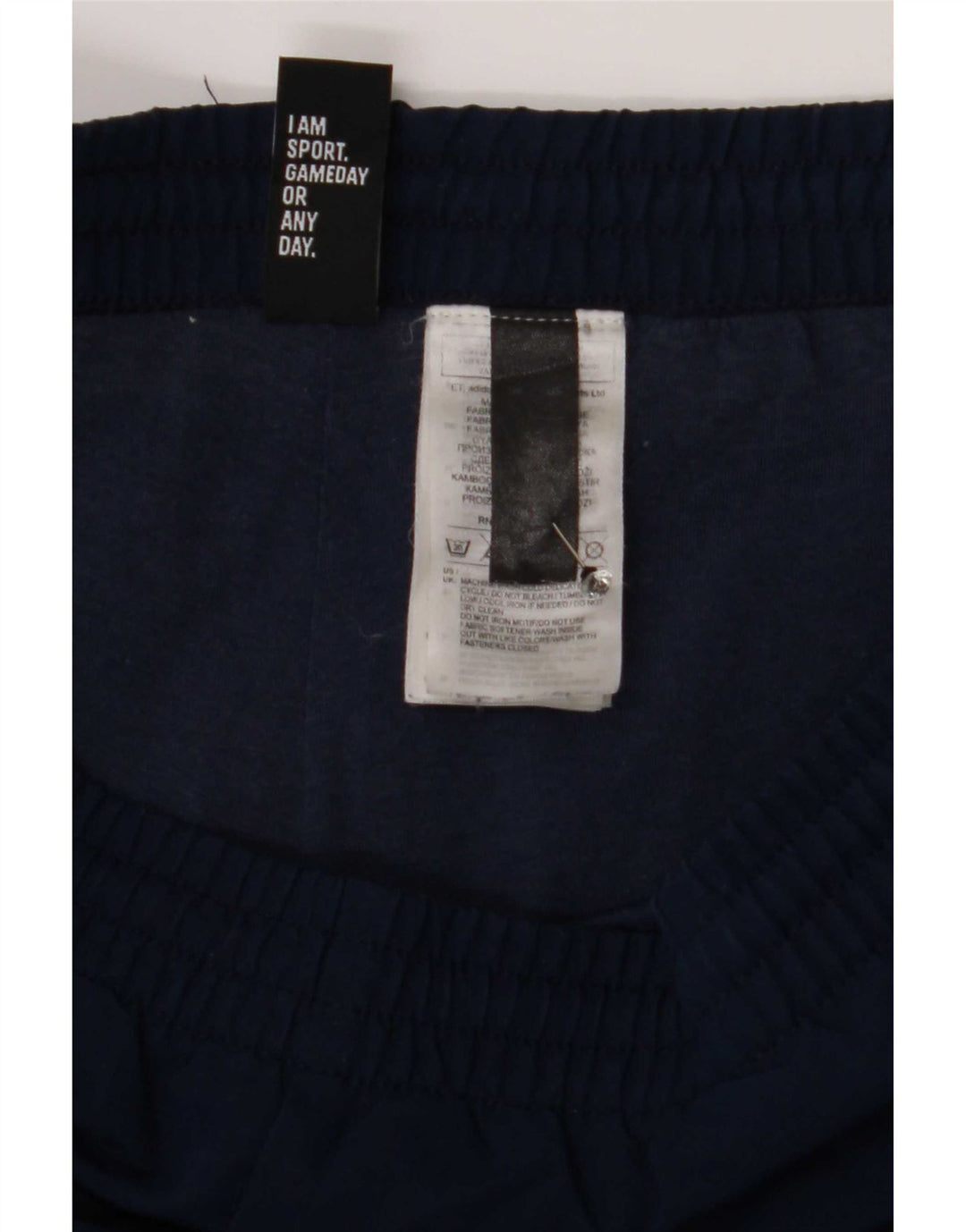 Męskie spodnie dresowe Adidas, duże, granatowe, z poliestru