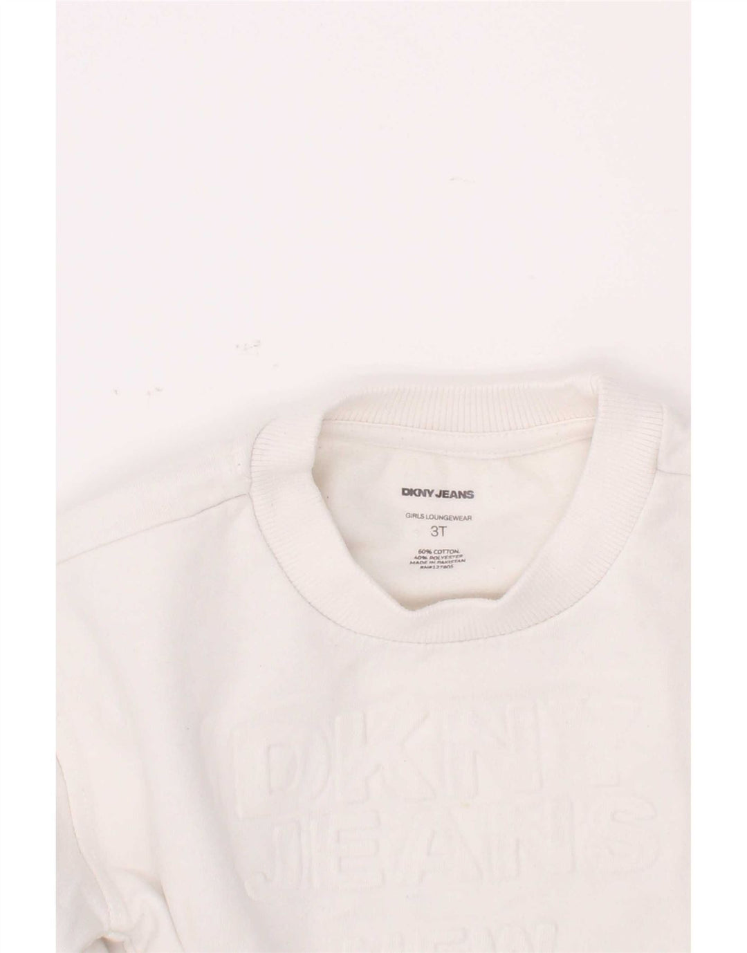 Dkny Chłopięca bluza z grafiką, 2-3 lata, biała bawełna