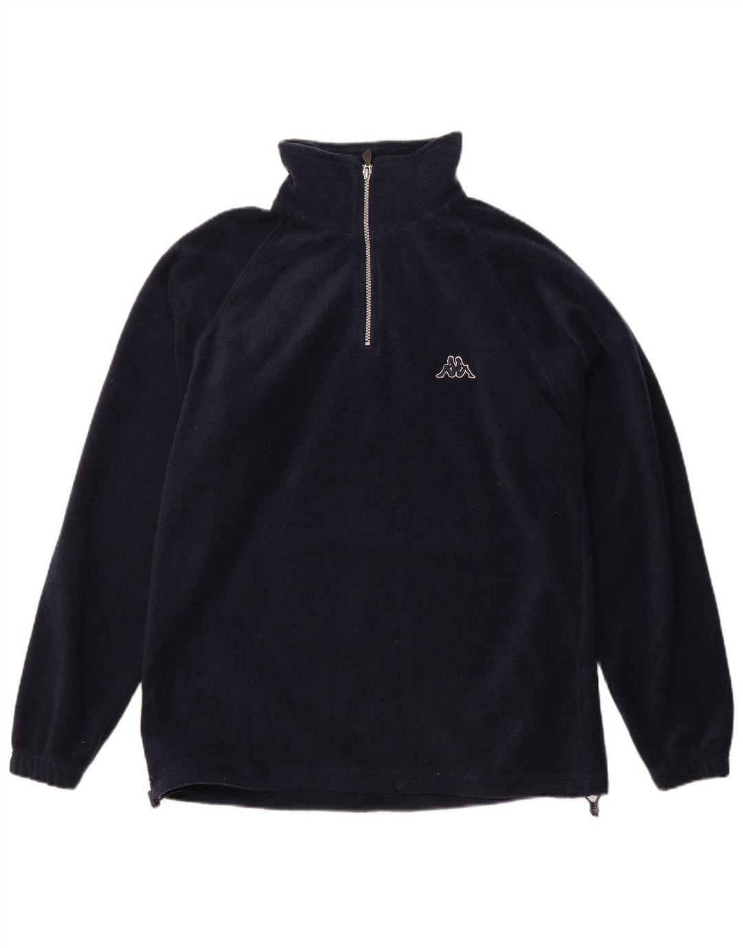 Męski sweter polarowy Kappa z zamkiem błyskawicznym, średni granatowy poliester