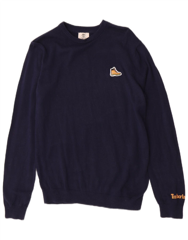 Sweter Timberland dla chłopców z okrągłym dekoltem 15-16 lat Średni granatowy