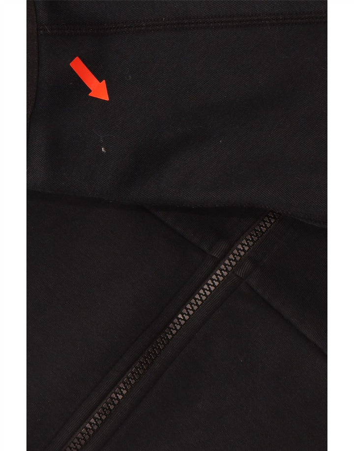 Męski sweter z kapturem i zamkiem NIKE, średniej wielkości, czarny, bawełniany