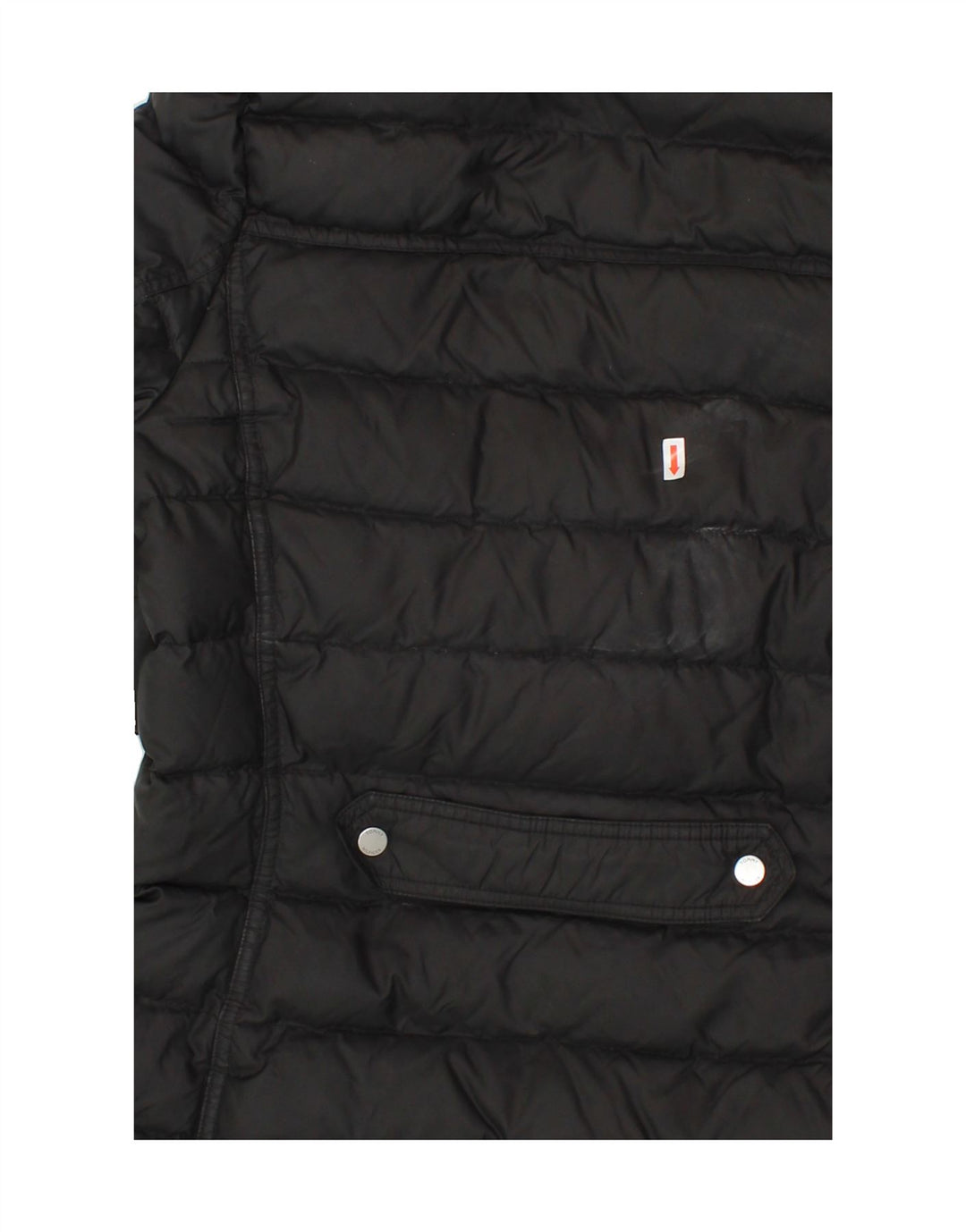TOMMY HILFIGER Womens Hooded Padded Coat UK 14 Medium Black Nylon Vintage Tommy Hilfiger and Second-Hand Tommy Hilfiger from Messina Hembry 