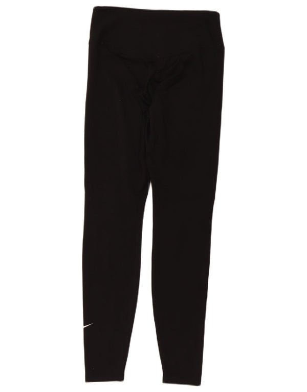 Damskie legginsy Nike Dri Fit UK 14, średni czarny poliester