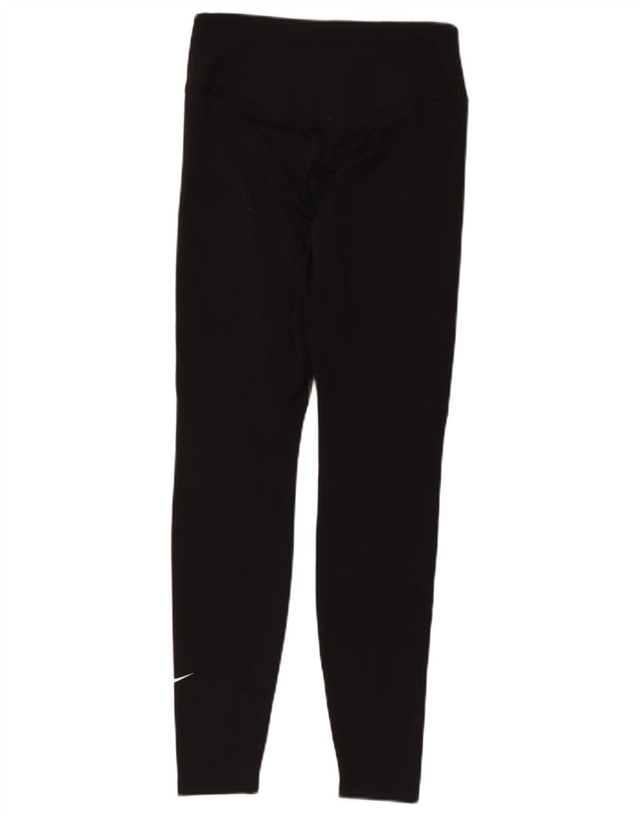Damskie legginsy Nike Dri Fit UK 14, średni czarny poliester