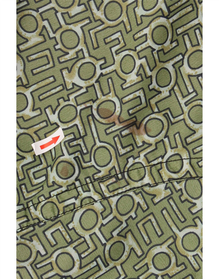 PROLINE Męska kurtka Anorak UK 44 2XL Zielona geometryczna