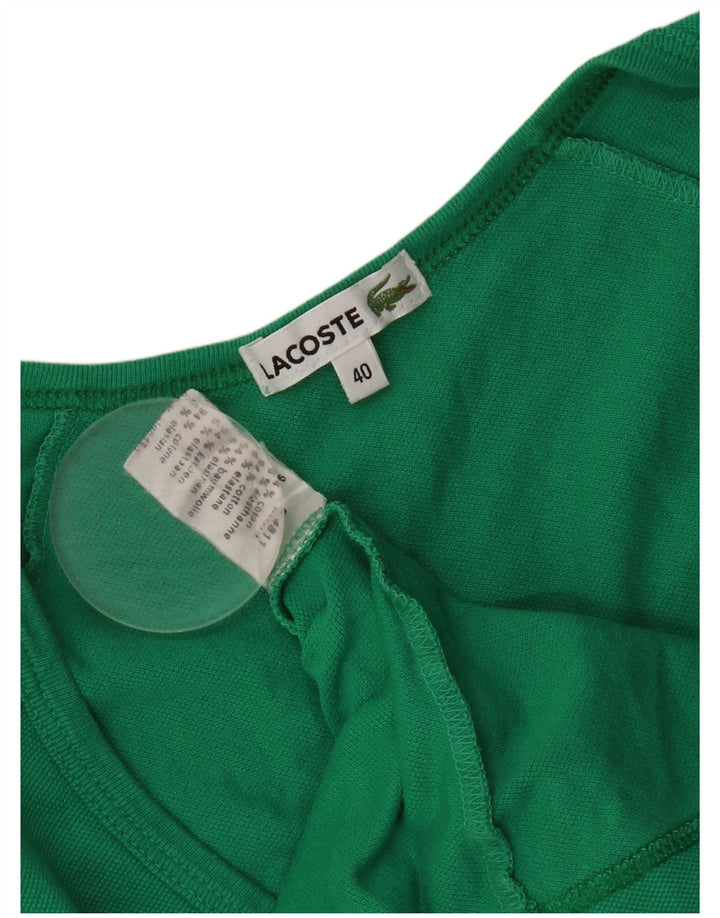 T-shirt damski Lacoste, rozmiar 40, średnia, zielona bawełna