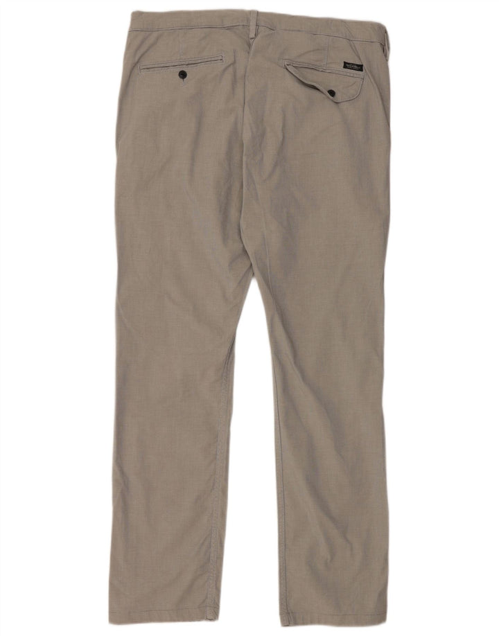 Spodnie męskie LEE Slim Chino W36 L32 Szara bawełna
