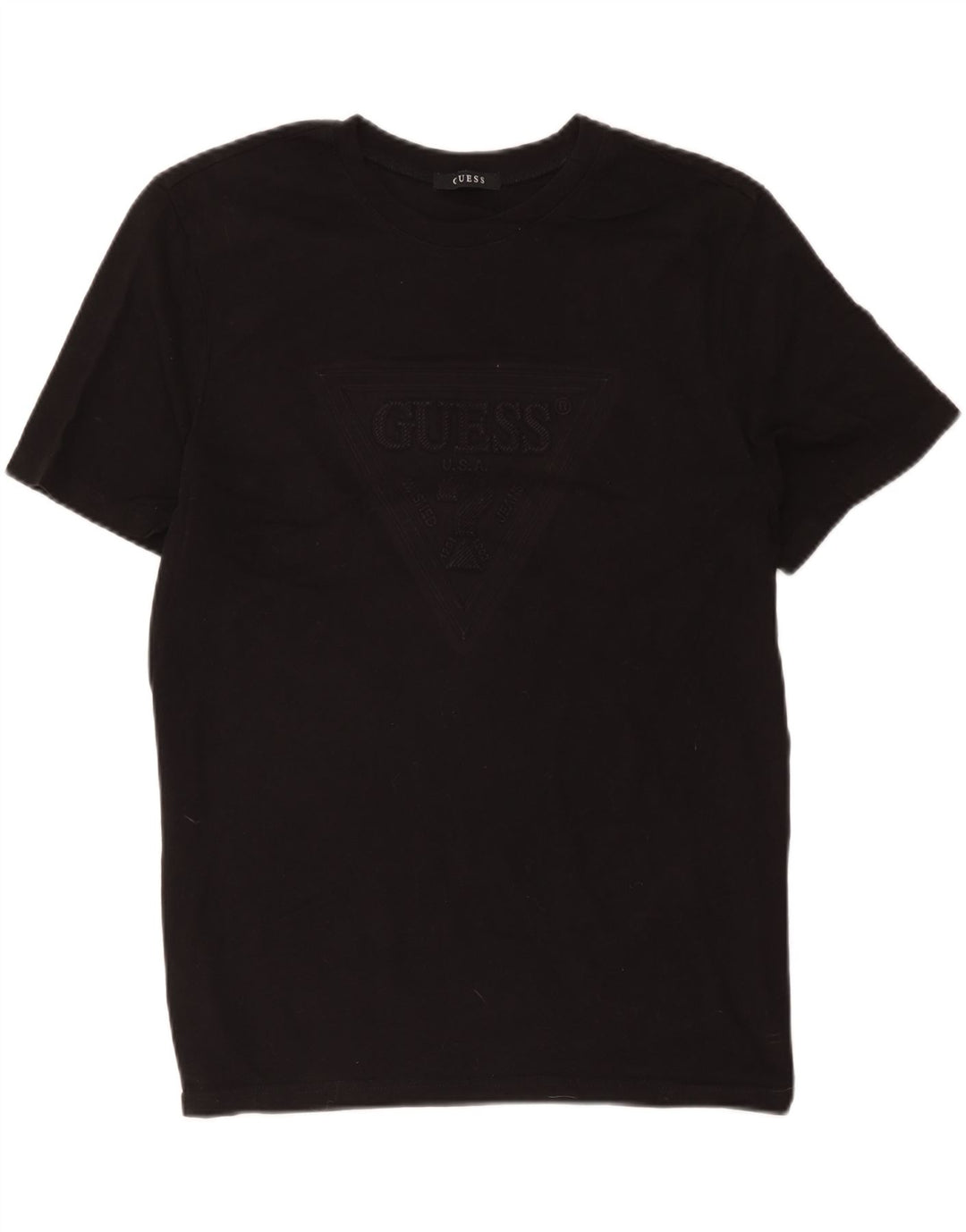 Męski T-shirt Guess z grafiką, średni czarny