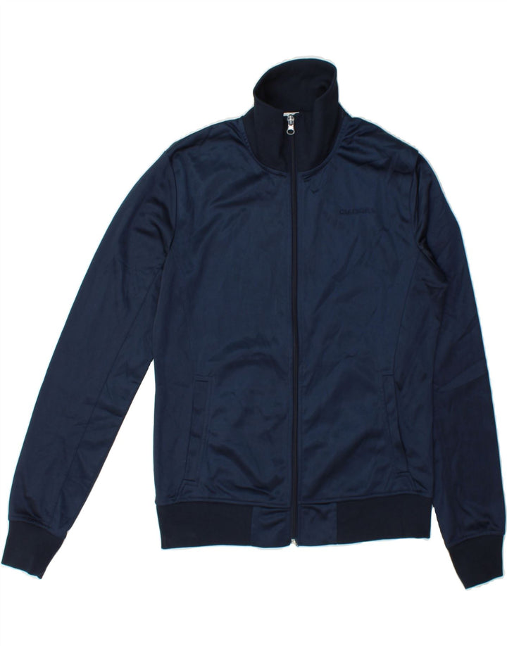 DIADORA Womens Tracksuit Top Jacket UK 14 Medium Navy Blue Polyester Vintage Diadora and Second-Hand Diadora from Messina Hembry 