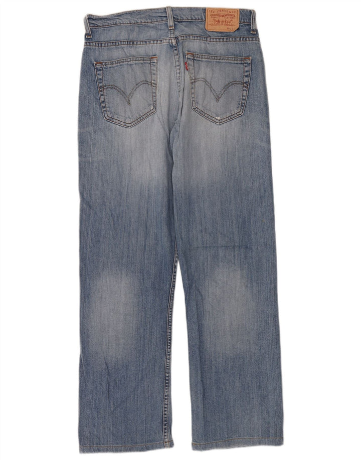 Męskie jeansy Levi's 752 Straight W32 L30 Niebieskie bawełniane