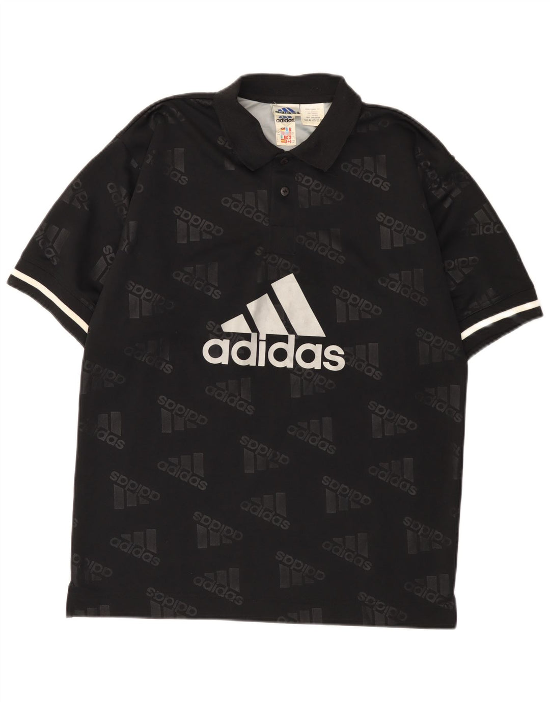 Męska koszulka polo Adidas Graphic UK 36/38 Mały czarny poliester