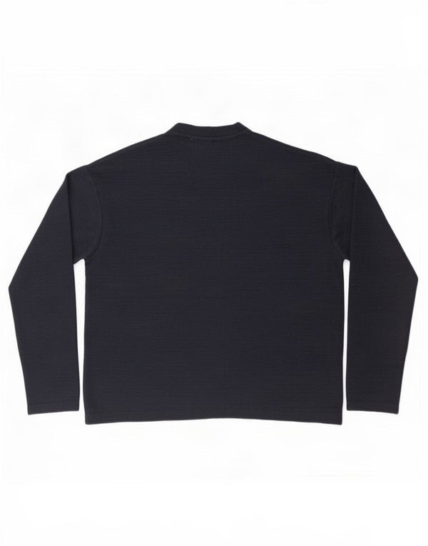 Damski sweter oversize z okrągłym dekoltem Zara UK 10, mały, granatowy