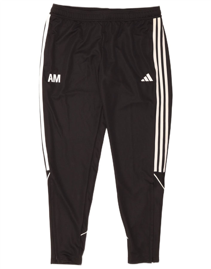 Damskie spodnie dresowe ADIDAS Aeroready UK 16/18, duże, czarne, poliestrowe