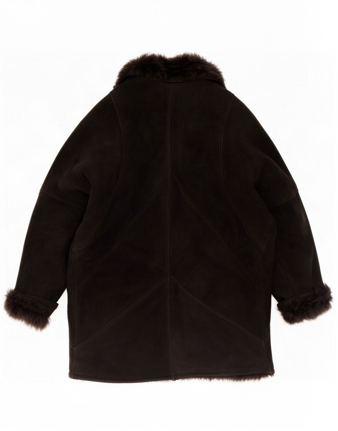 Vintage damska kurtka shearling IT 48 XL czarna